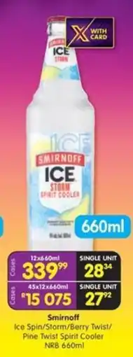 Shoprite Liquor Smirnoff Ice Storm Spirit Cooler offer