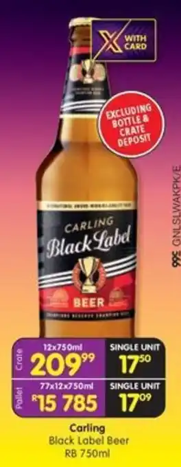 Carling Black Label Beer
