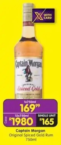Shoprite Liquor Captain Morgan Original Spiced Gold Rum offer