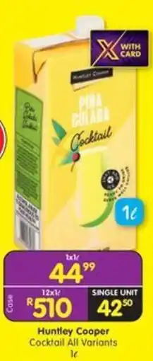 Shoprite Liquor Huntley Cooper Cocktail All Variants offer