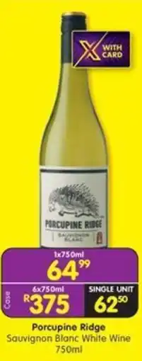Shoprite Liquor Porcupine Ridge Sauvignon Blanc White Wine offer
