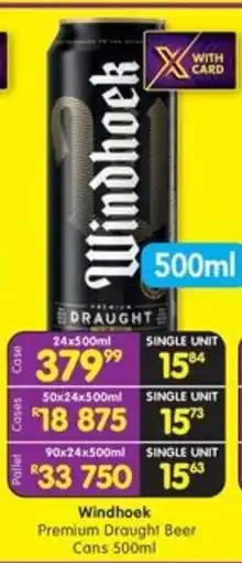 Shoprite Liquor Windhoek Premium Draught Beer offer