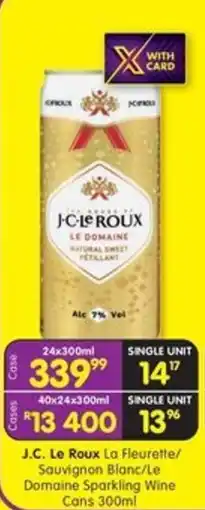 Shoprite Liquor J.C. Le Roux Le Domaine Sparkling Wine offer