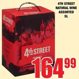 Boxer Liquors 4th STREET NATURAL WINE ASSORTED offer