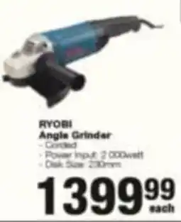 Build It RYOBI Angle Grinder offer