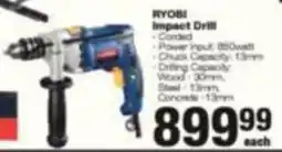 Build It RYOBI Impact Drill offer