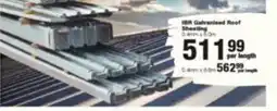 Build It IBR Galvanised Roof Sheeting offer