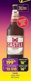 Shoprite Liquor Castle - castle lager beer rb 750ml offer
