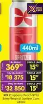 Shoprite Liquor Raspberry peach/wild berry/tropical spritzer cans offer