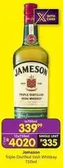 Shoprite Liquor Jameson - triple distilled irish whiskey 750ml offer