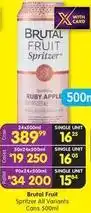 Shoprite Liquor Apple - spritzer all variants cans offer
