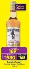 Shoprite Liquor Captain morgan - original spiced gold rum 750ml offer