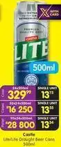 Shoprite Liquor Castle - lite/lite draught beer cans offer