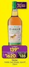 Shoprite Liquor Harrier - noble oak whisky, aperitif offer