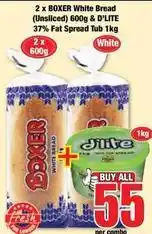 Boxer Boxer - white bread & fat spread tub offer