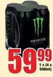 Boxer Monster - energy drink offer