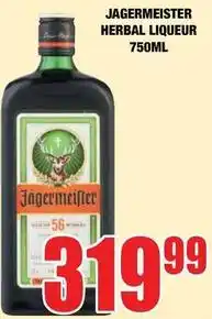 Boxer Jagermeister - herbal liqueur offer