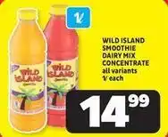 Usave Wild island - wild island smoothie dairy mix concentrate offer