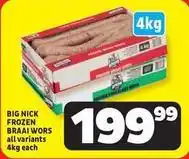 Usave Frozen - frozen braai wors offer