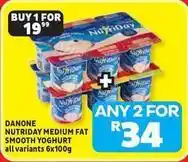 Usave Danone - nutri day medium fat smooth yoghurt offer