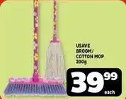 Usave Broom/cotton mop offer