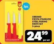 Usave Fiesta stainless steel paring knife set offer