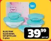 Usave Casio - glass bowl set with lids offer