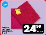 Usave Jacquard guest towel offer