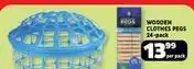 Usave Wooden clothes pegs offer