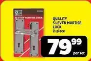 Usave 5 lever mortise lock 2-piece offer