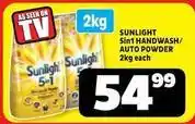Usave Sunlight - 5in1 handwash/ auto powder offer