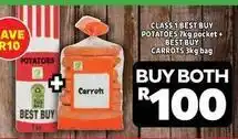 Usave Best buy - potatoes + carrots offer