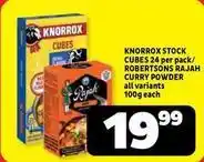 Usave Knorrox - stock cubes / curry powder offer