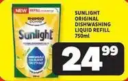 Usave Sunlight - dishwashing liquid refill offer