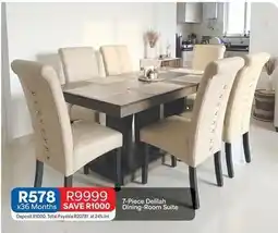 OK Furniture Total - 7-piece delilah dining-room suite offer
