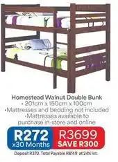 OK Furniture Total - homestead walnut double bunk offer