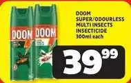 Usave Doom - super/odourless multi insects insecticide 300ml offer
