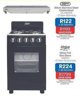 OK Furniture Defy - 60cm stainless steel cookerhood dch60ss offer