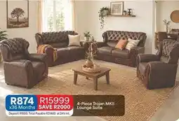 OK Furniture Total - 4-piece trojan mkii lounge suite offer