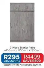 OK Furniture Total - 2-piece scarlet robe offer