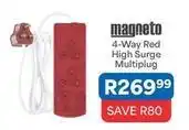 OK Furniture 4-way red high surge multiplug offer