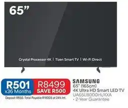 OK Furniture Samsung - 65 4k ultra hd smart led tv offer