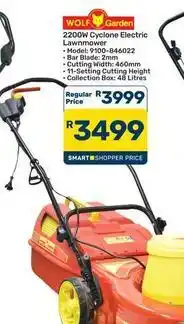 Pick n Pay Hypermarket 2200w cyclone electric lawnmower - model: 9100-846022 offer
