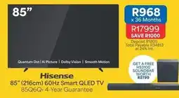 OK Furniture Hisense - 85 (216cm) 60hz smart qled tv 85q6q offer