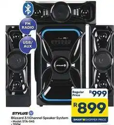 Pick n Pay Hypermarket Blizzard 3.1 channel speaker system - model: sta-045 offer