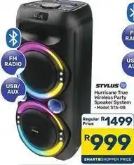 Pick n Pay Hypermarket Hurricane true wireless party speaker system - model sta-08 offer