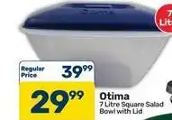 Pick n Pay Hypermarket 7 litre square salad bowl with lid offer