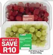Pick n Pay White or red seedless grapes offer