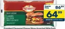 Pick n Pay President - flavoured cheese slices offer