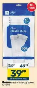 Pick n Pay Clear - plastic cups 500ml offer